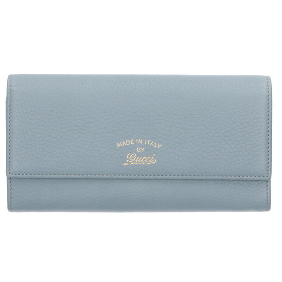 Gucci Wallet Blue Bifold Continental - Picture 1 of 3